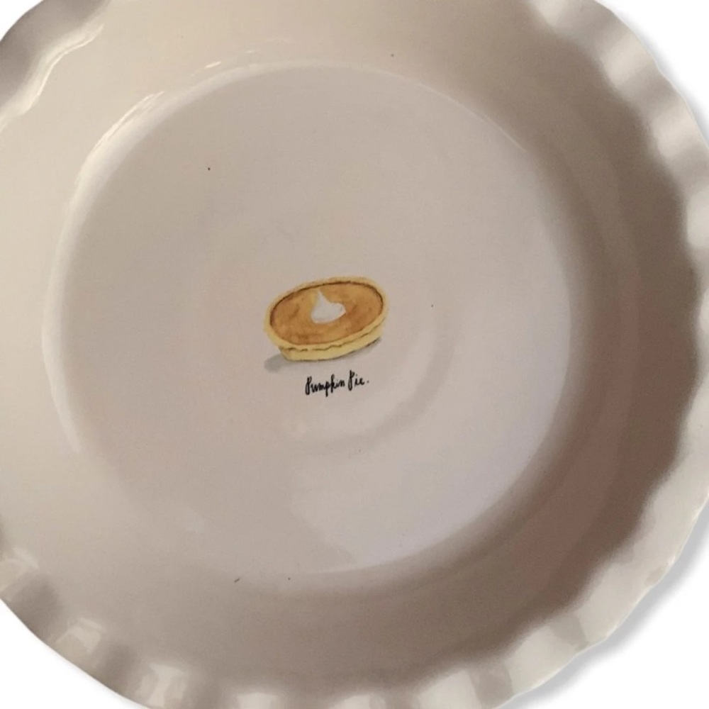 Rae Dunn PUMPKIN PIE 10" Pie Dish